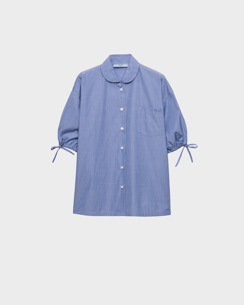 Prada Fil-à-Fil Cotton Shirt | Luxury Button-Down Long Sleeve Dress Shirt for Men